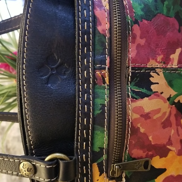 Patricia Nash Summer Evening Bloom Leather Tasseled Bag💐 - Picture 3 of 12